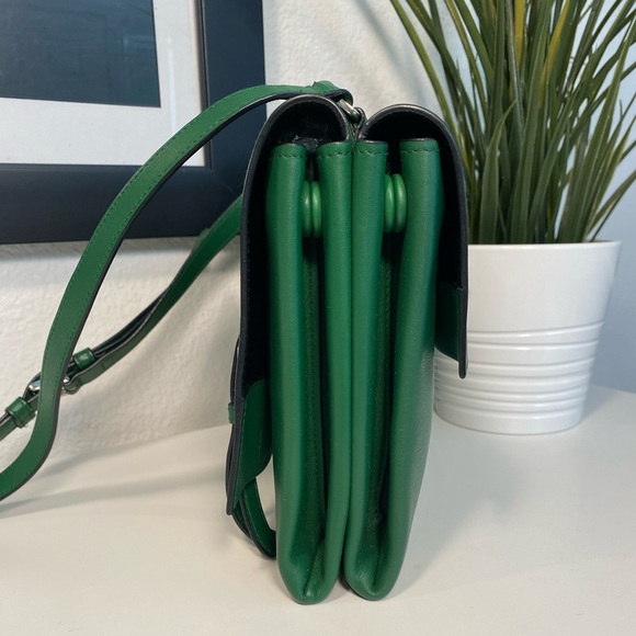 RARE PRADA Runway/AD 2014 Vitello Lux Calf Shoulder/Crossbody Bag COA - Picture 7 of 17